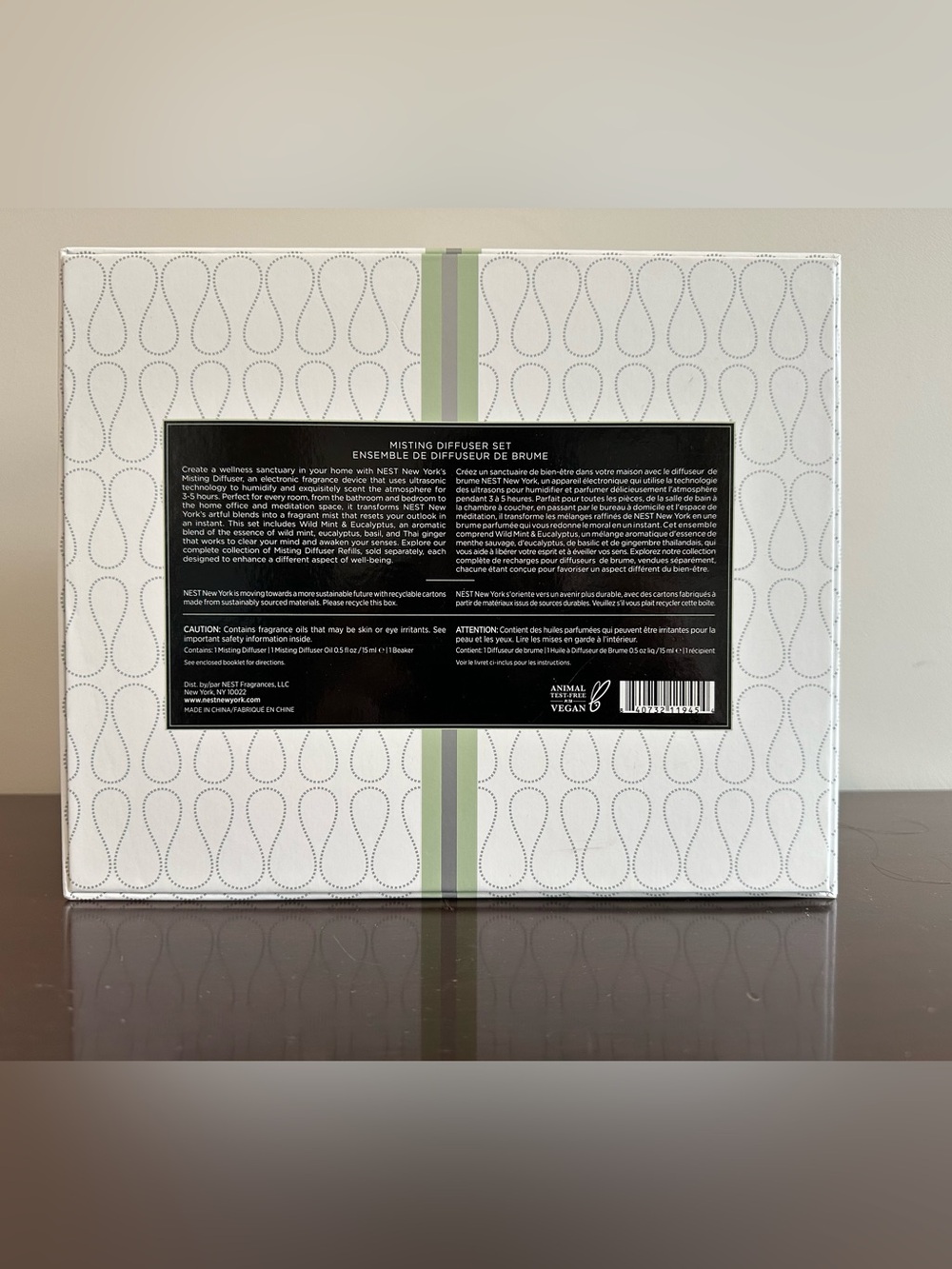 NEST New York Wellness Misting Diffuser Set — Wild Mint & Eucalyptus- NIB - Picture 3 of 6